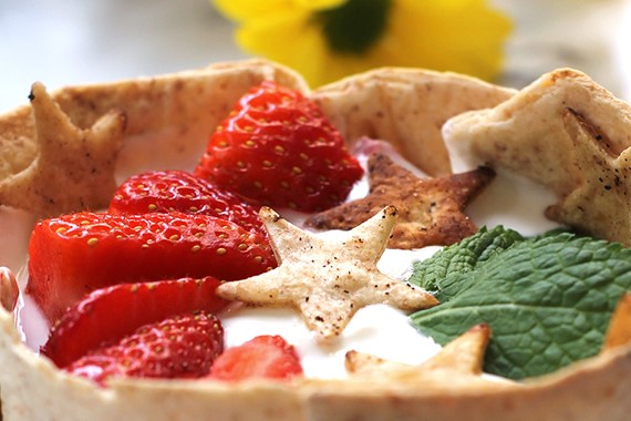 WRAP AU YAOURT ET AUX FRAISES