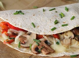 QUESADILLA AUX CHAMPIGNONS DIVERS