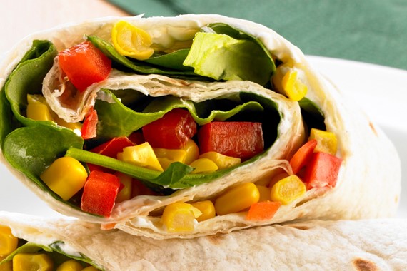 Wrap au fromage crémeux