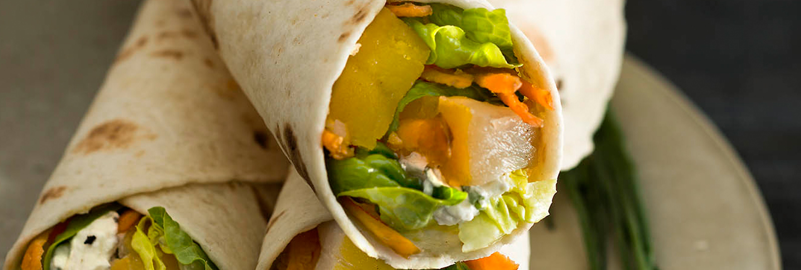 Wrap à la truite fumée